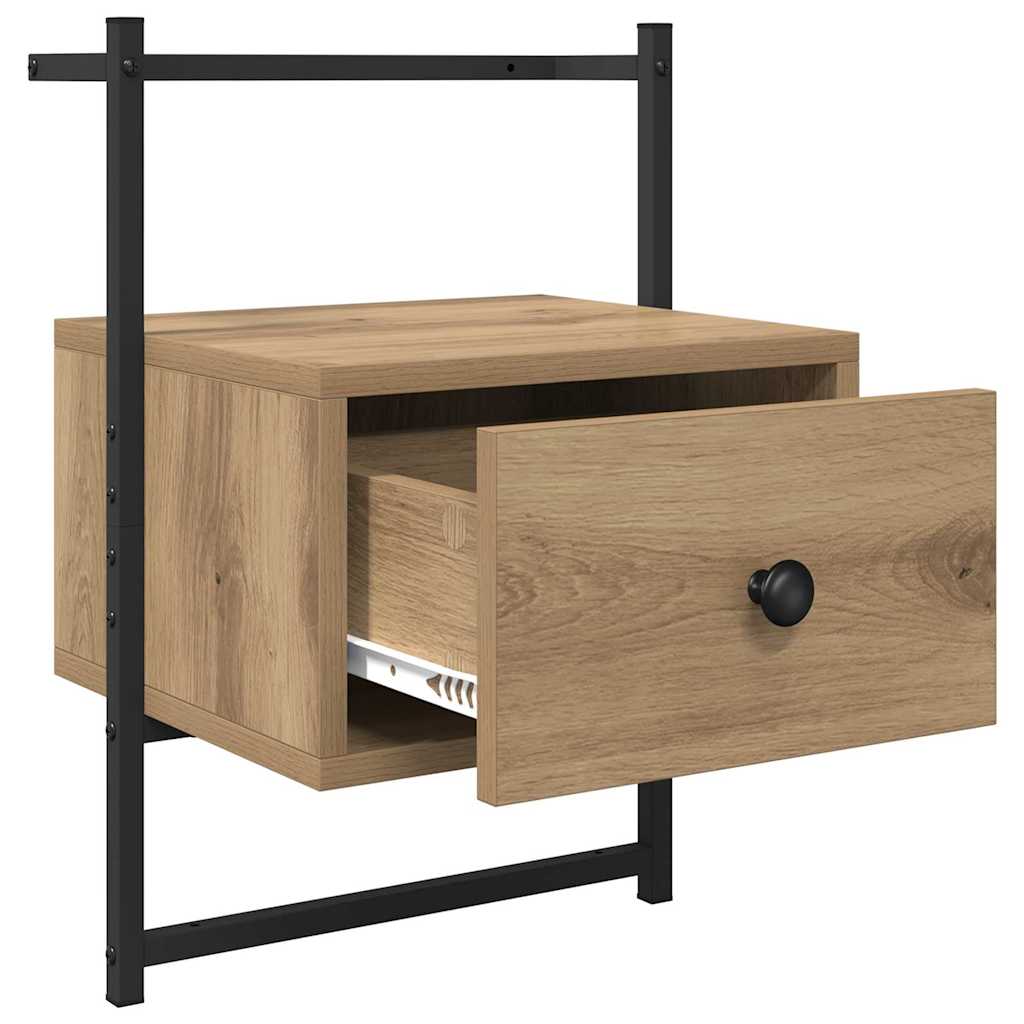 Κομοδίνο 2 pcs Artisan Oak 35 x 30 x 51 εκ. Επεξεργασμένο ξύλο - Pakobazaar