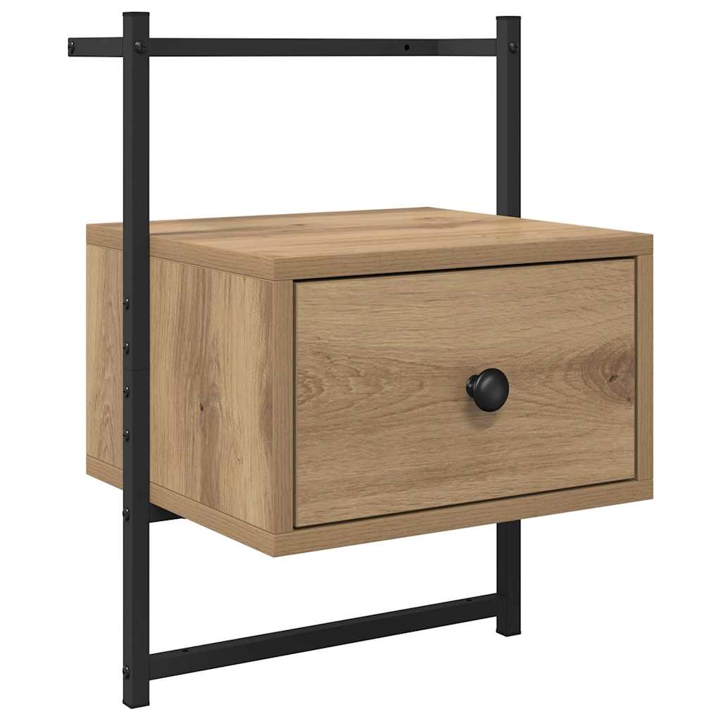 Κομοδίνο 2 pcs Artisan Oak 35 x 30 x 51 εκ. Επεξεργασμένο ξύλο - Pakobazaar