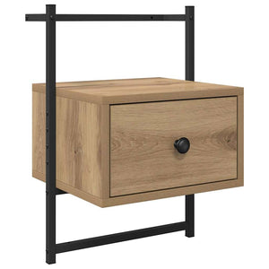 Κομοδίνο 2 pcs Artisan Oak 35 x 30 x 51 εκ. Επεξεργασμένο ξύλο - Pakobazaar