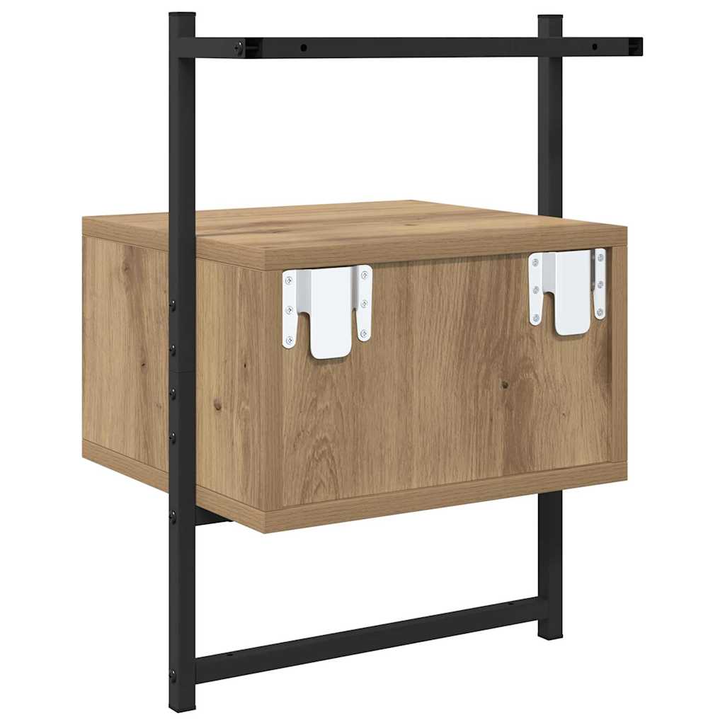 Κομοδίνο 2 pcs Artisan Oak 35 x 30 x 51 εκ. Επεξεργασμένο ξύλο - Pakobazaar
