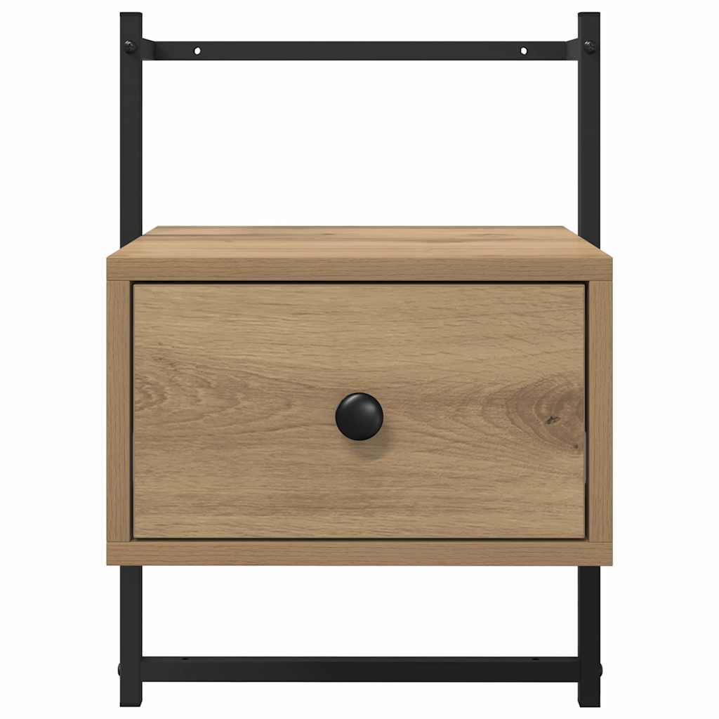 Κομοδίνο 2 pcs Artisan Oak 35 x 30 x 51 εκ. Επεξεργασμένο ξύλο - Pakobazaar