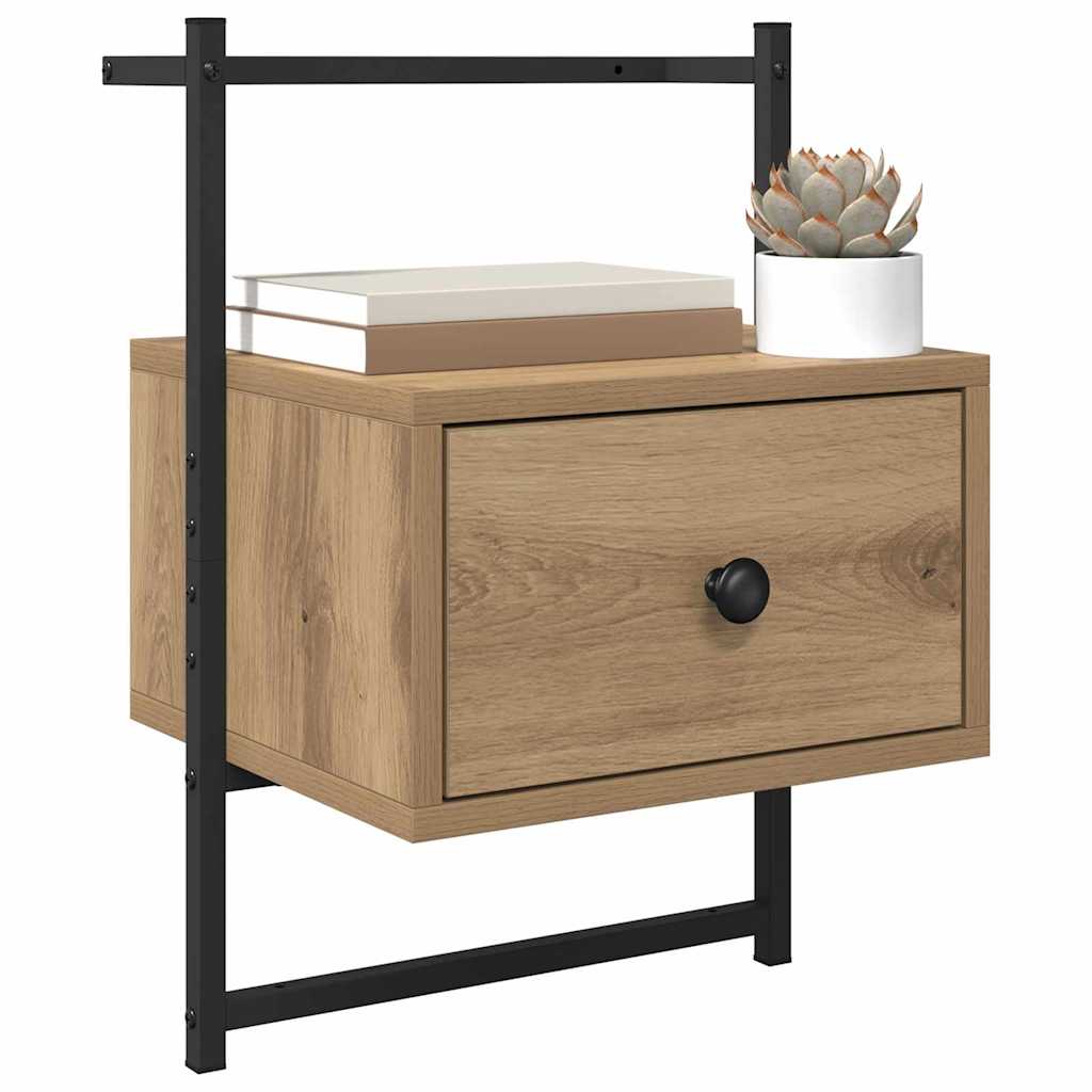 Κομοδίνο 2 pcs Artisan Oak 35 x 30 x 51 εκ. Επεξεργασμένο ξύλο - Pakobazaar