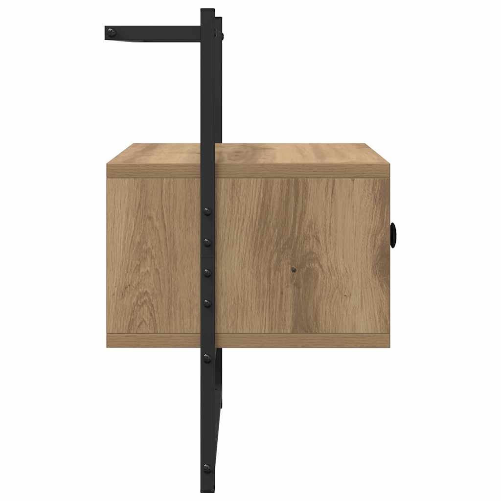 Κομοδίνο 2 pcs Artisan Oak 35 x 30 x 51 εκ. Επεξεργασμένο ξύλο - Pakobazaar