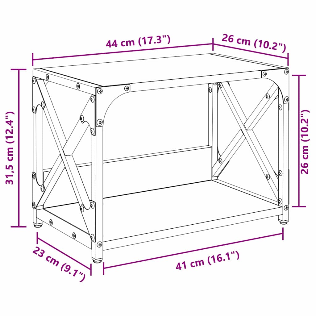 Σταντ Εκτυπωτή Artisan Oak 44 x 26 x 31.5 εκ. - Pakobazaar