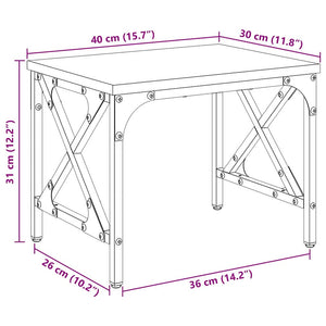 Σταντ Εκτυπωτή Artisan Δρυς 40 x 30 x 31 εκ Επεξεργασμένο Ξύλο