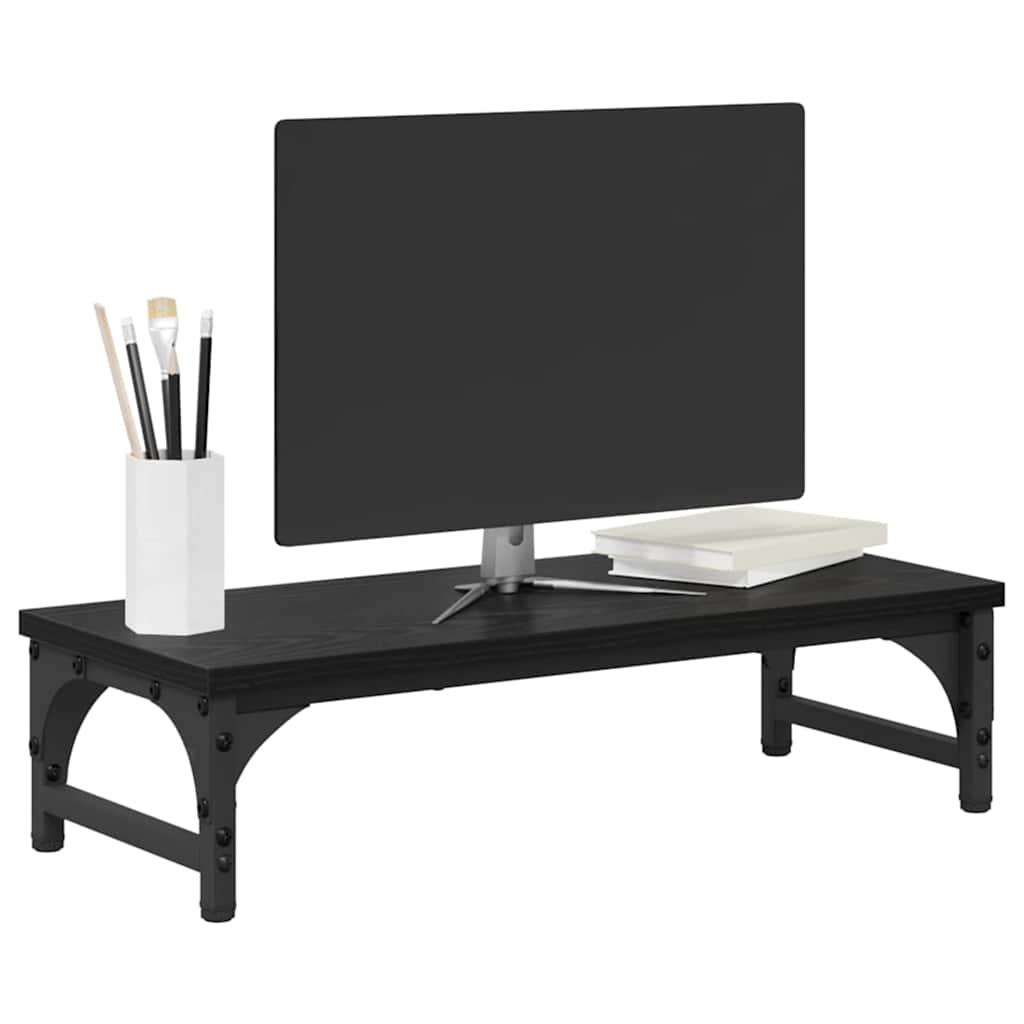 Βάση Μόνιτορ Μαύρη Οξυά 55 x 23 x 14 cm Επεξεργασμένο ξύλο - Pakobazaar