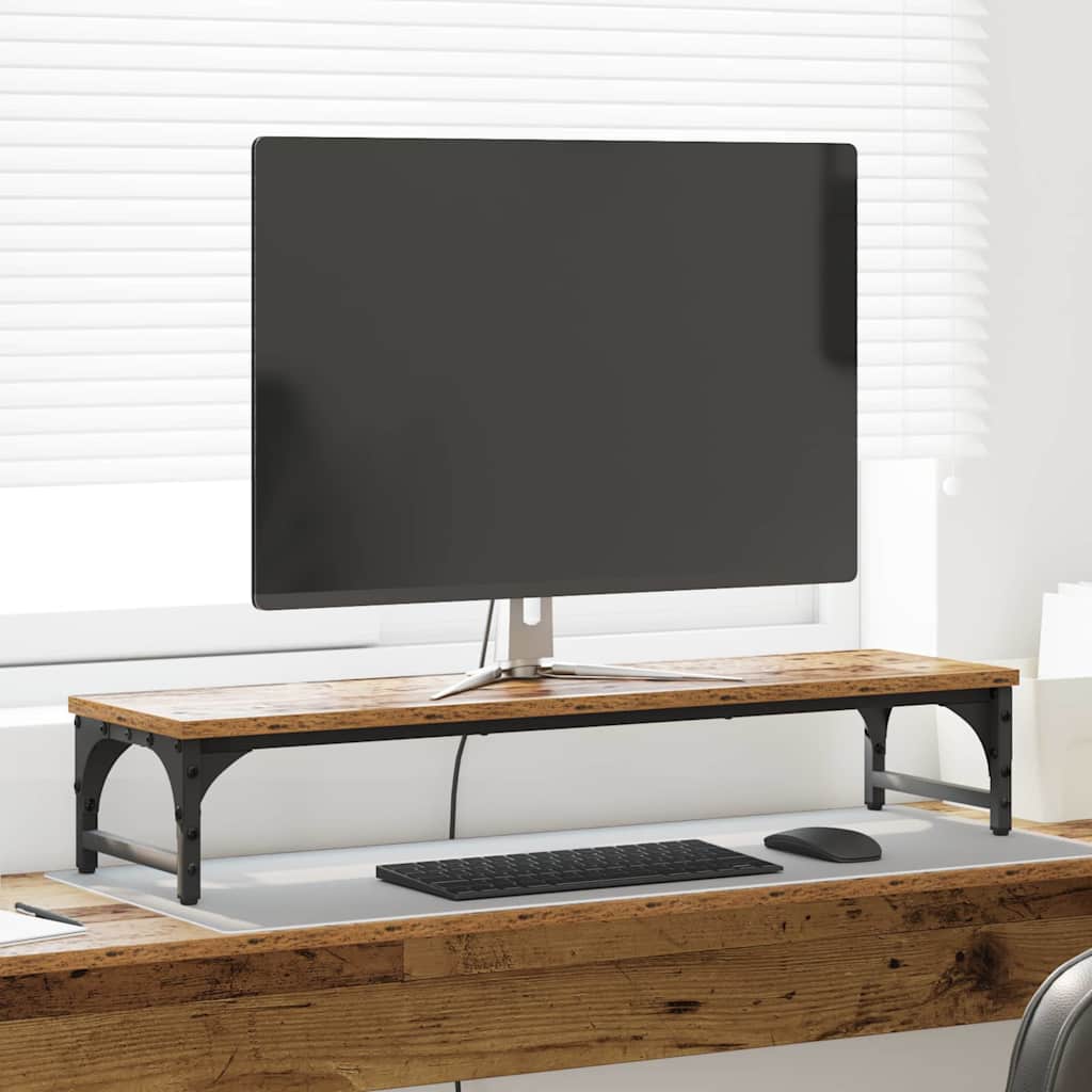 Βάση Μόνιτορ Παλιό Ξύλο 85 x 23 x 15,5 cm Επεξεργασμένο ξύλο - Pakobazaar