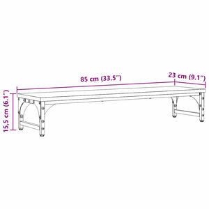 Βάση Μόνιτορ Μαύρη Οξυά 85 x 23 x 15,5 cm Επεξεργασμένο ξύλο - Pakobazaar
