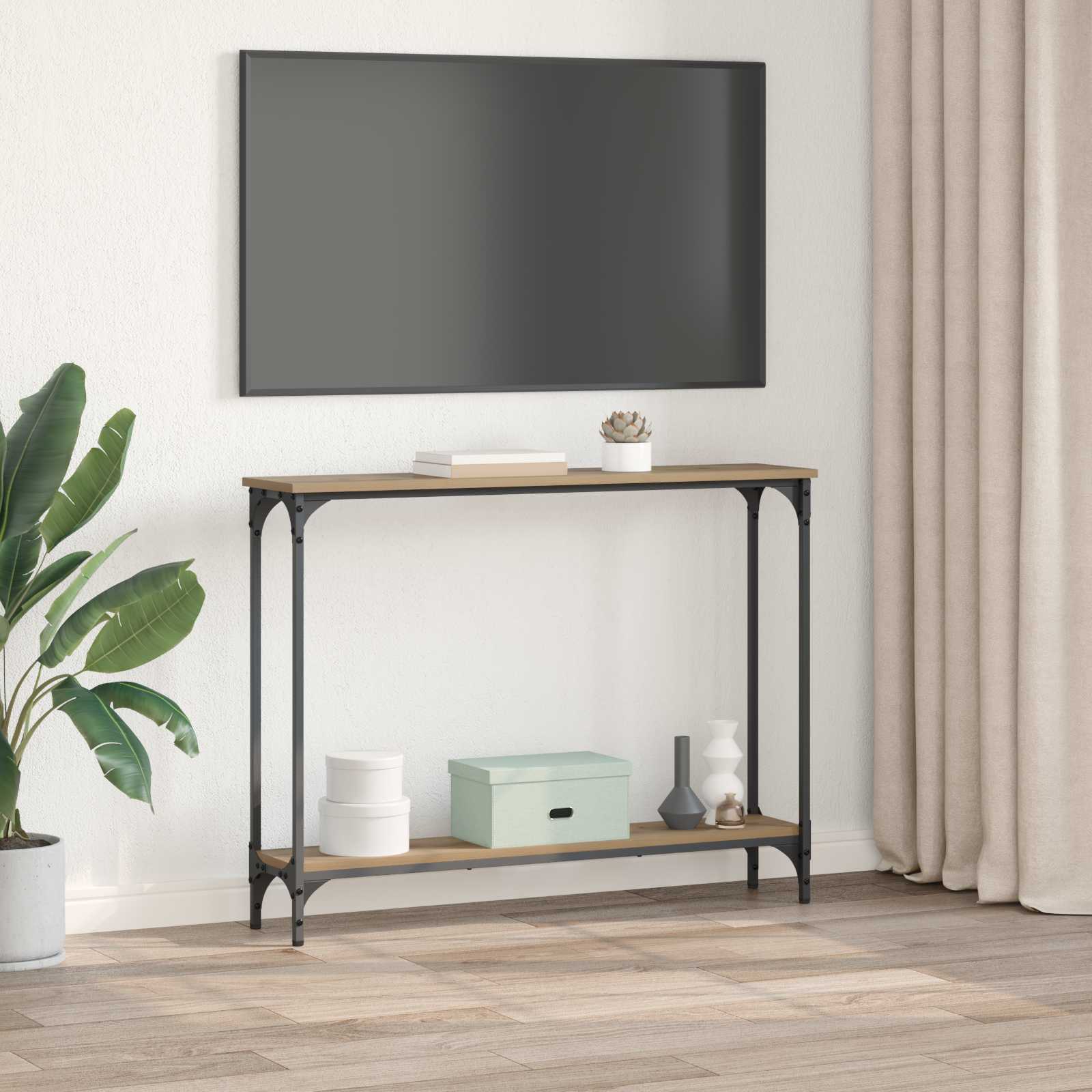 Τραπέζι κονσόλας με ράφι Artisan Oak 100 x 22,5 x 75 εκ - Pakobazaar