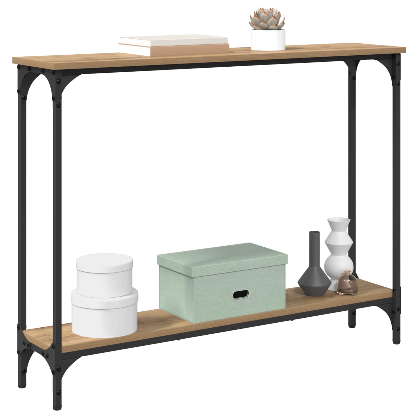 Τραπέζι κονσόλας με ράφι Artisan Oak 100 x 22,5 x 75 εκ - Pakobazaar