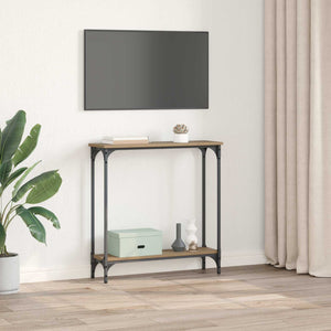 Τραπέζι κονσόλας με ράφι Artisan Oak 75 x 22,5 x 75 εκ - Pakobazaar