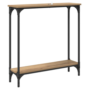 Τραπέζι κονσόλας με ράφι Artisan Oak 75 x 22,5 x 75 εκ - Pakobazaar