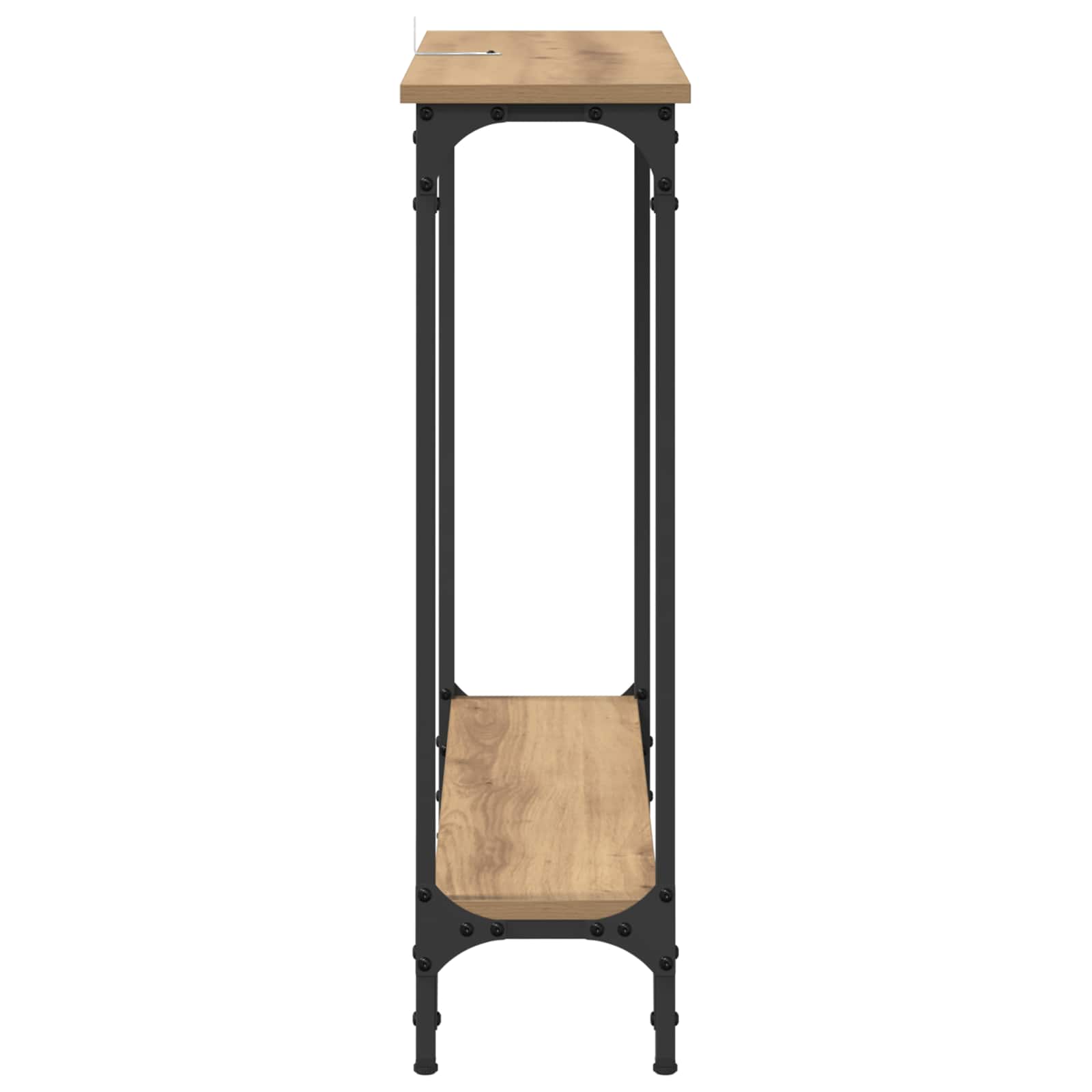 Τραπέζι κονσόλας με ράφι Artisan Oak 75 x 22,5 x 75 εκ - Pakobazaar