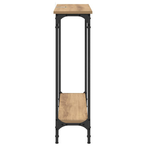 Τραπέζι κονσόλας με ράφι Artisan Oak 75 x 22,5 x 75 εκ - Pakobazaar