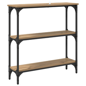 Τραπέζι κονσόλας με ράφι Artisan Oak 75 x 22,5 x 75 εκ - Pakobazaar