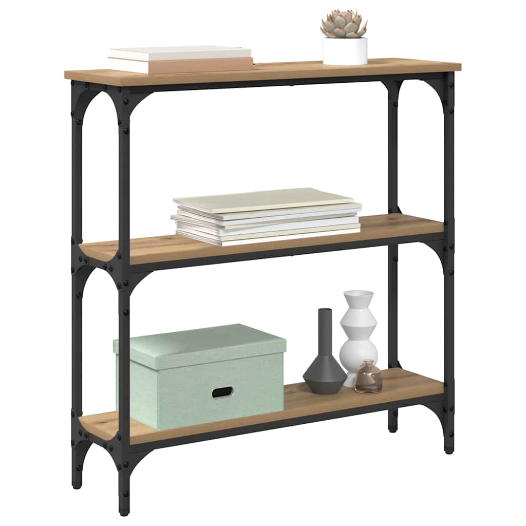 Τραπέζι κονσόλας με ράφι Artisan Oak 75 x 22,5 x 75 εκ - Pakobazaar