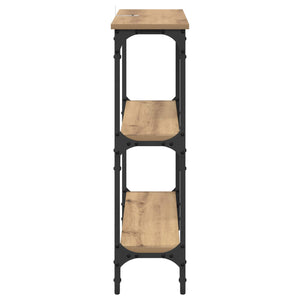 Τραπέζι κονσόλας με ράφι Artisan Oak 75 x 22,5 x 75 εκ - Pakobazaar
