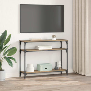Τραπέζι κονσόλας με ράφι Artisan Oak 100 x 29 x 75 εκ. - Pakobazaar