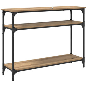 Τραπέζι κονσόλας με ράφι Artisan Oak 100 x 29 x 75 εκ. - Pakobazaar
