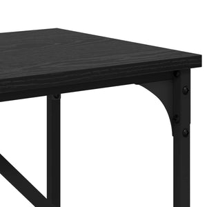 Τραπέζι κονσόλας Μαύρη Οξυά 75 x 32 x 75 εκ. Επεξεργασμένο ξύλο - Pakobazaar