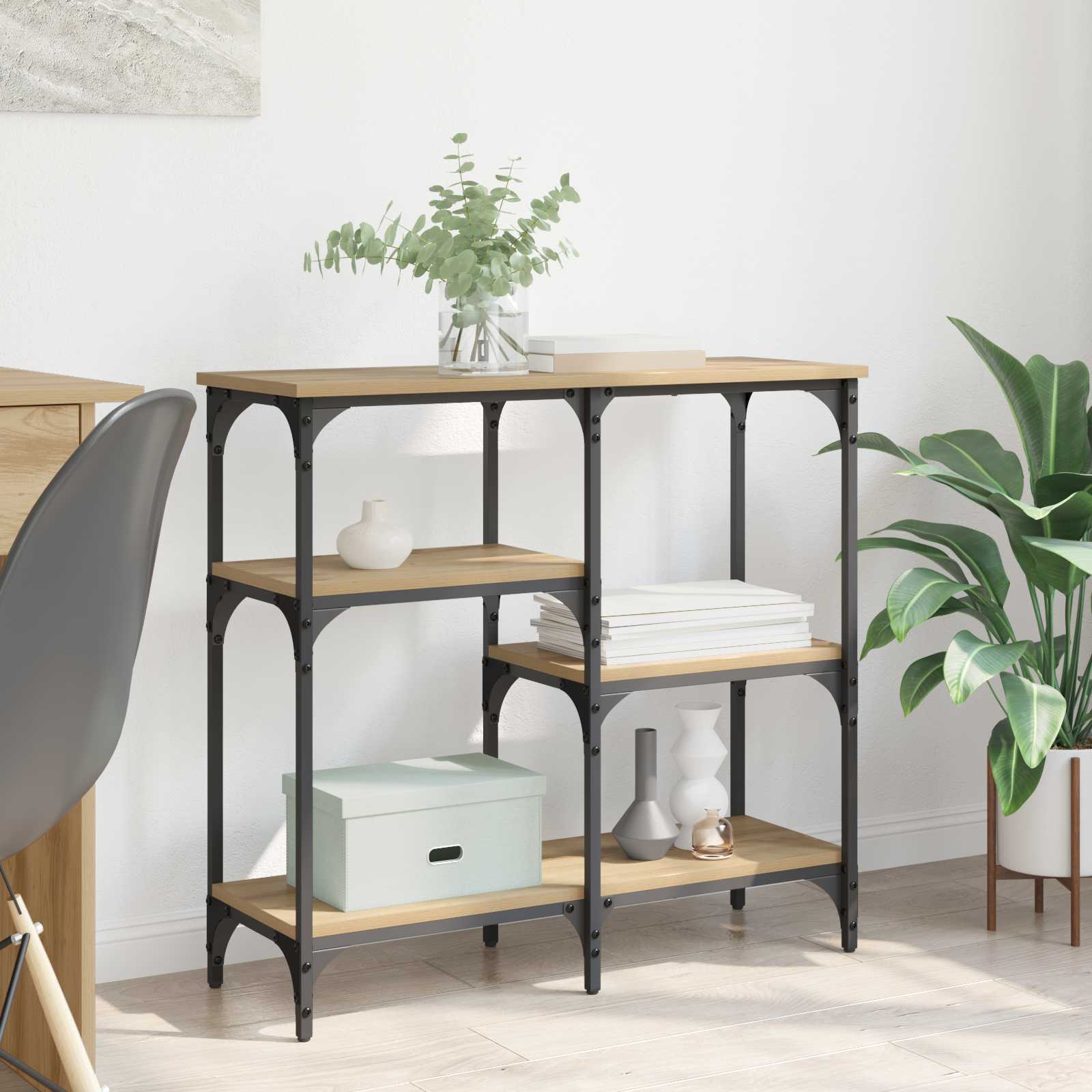 Τραπέζι κονσόλας Artisan Oak 80 x 29 x 75 εκ Επεξεργασμένο ξύλο - Pakobazaar