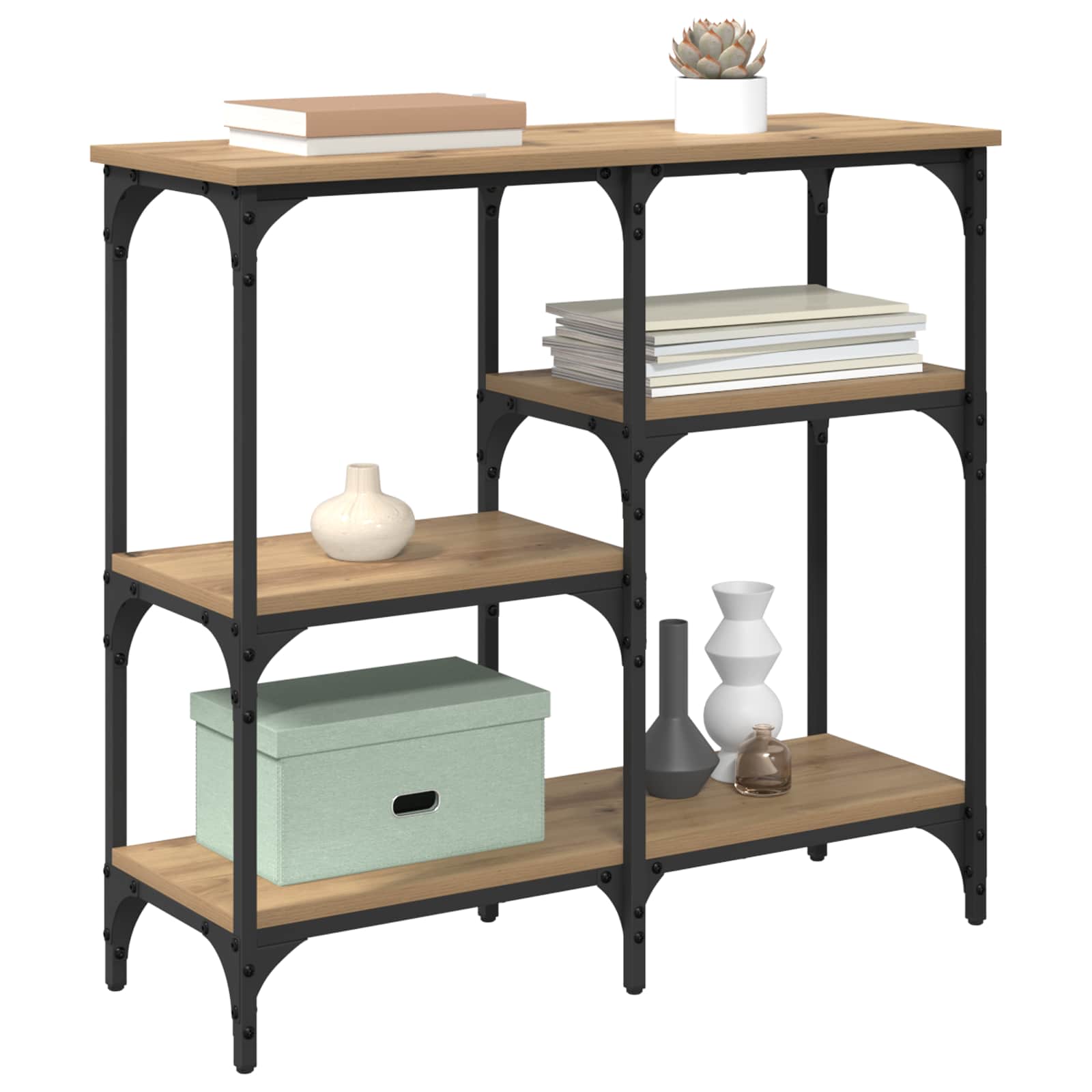 Τραπέζι κονσόλας Artisan Oak 80 x 29 x 75 εκ Επεξεργασμένο ξύλο - Pakobazaar