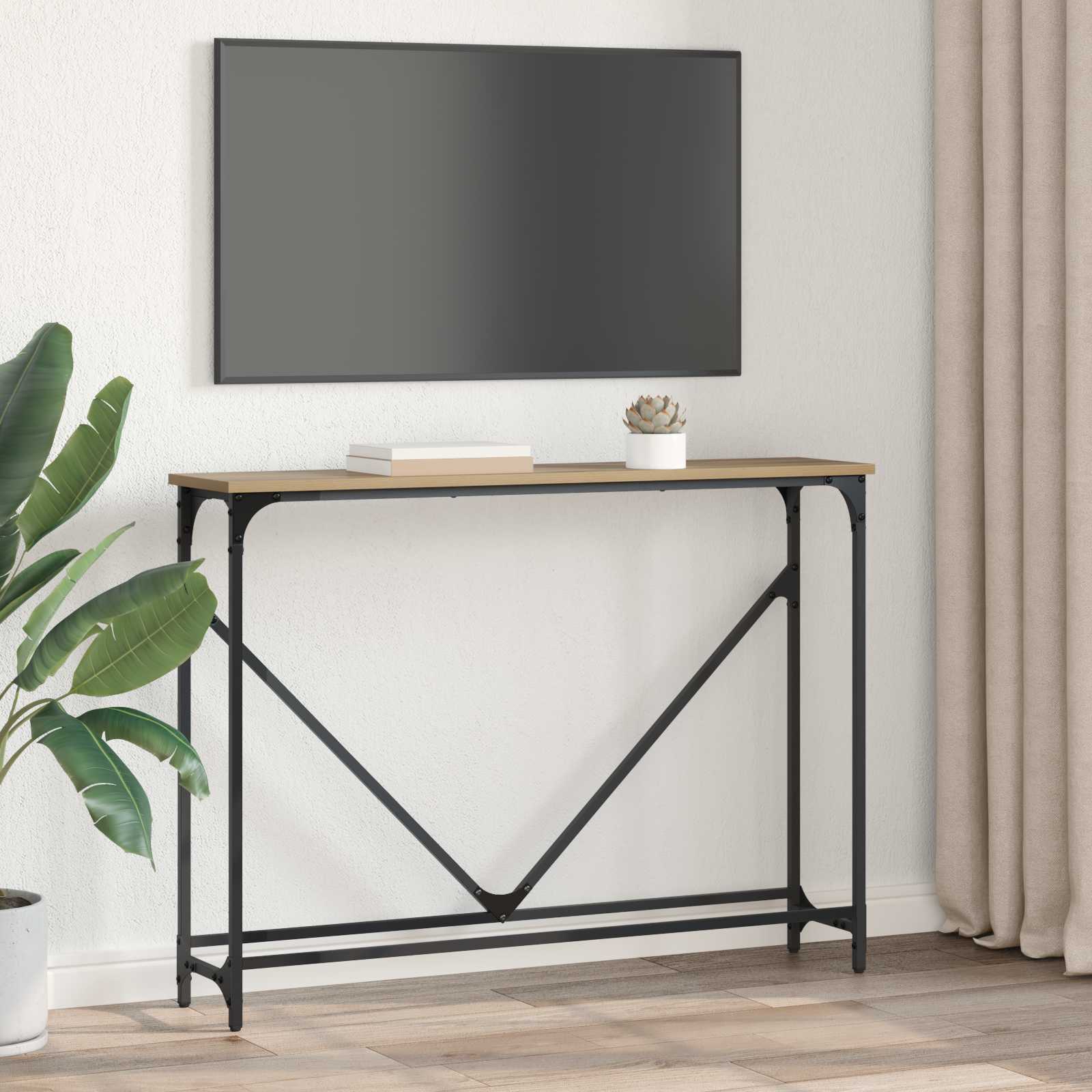 Τραπέζι κονσόλας Artisan Oak 102 x 23 x 75 εκ - Pakobazaar