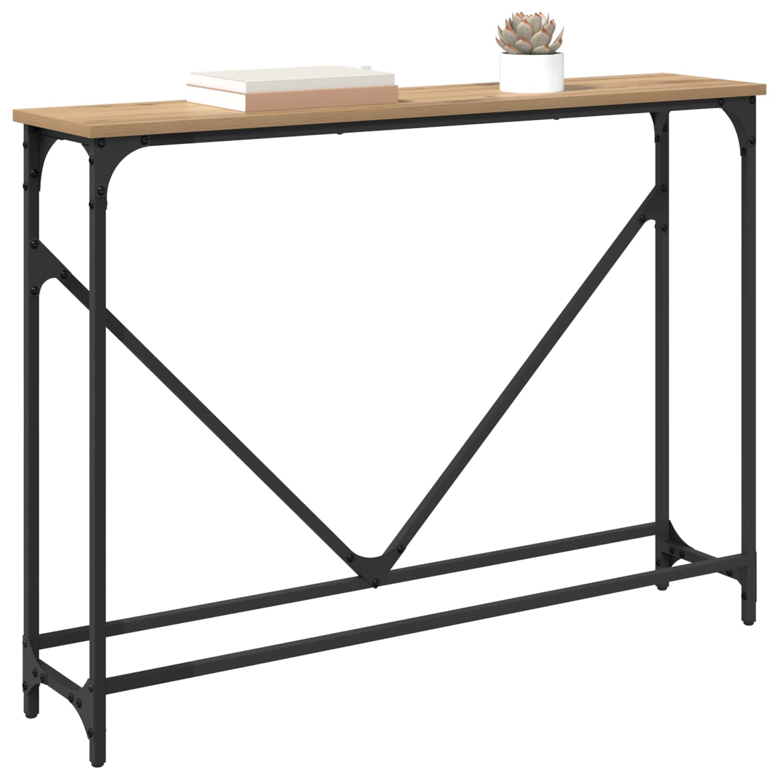 Τραπέζι κονσόλας Artisan Oak 102 x 23 x 75 εκ - Pakobazaar
