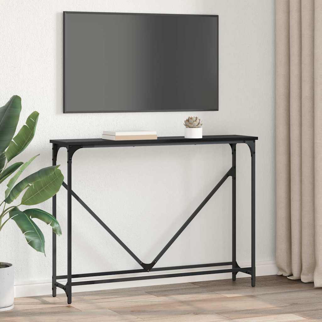 Τραπέζι κονσόλας Μαύρη Οξυά 102 x 23 x 75 εκ Επεξεργασμένο ξύλο - Pakobazaar