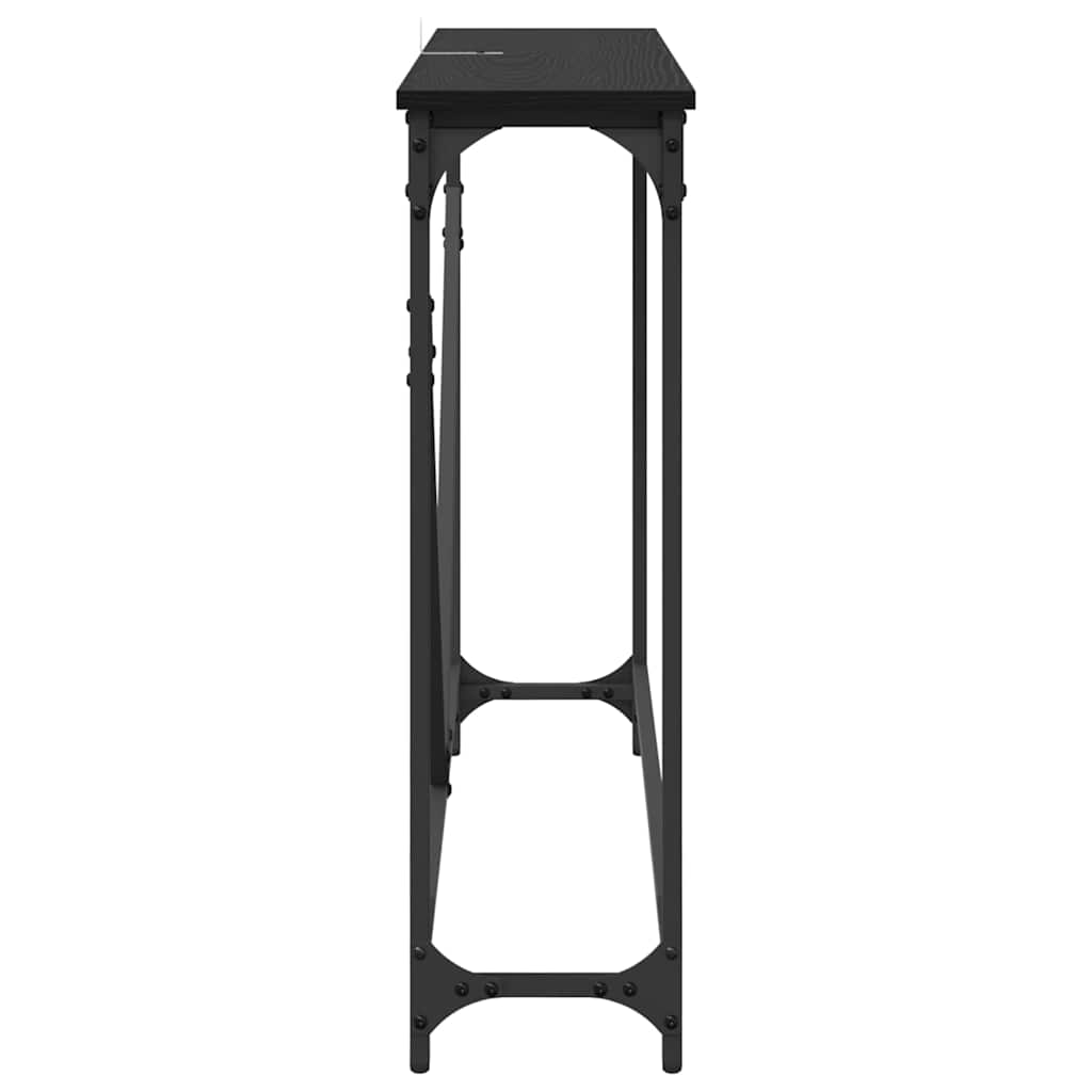 Τραπέζι κονσόλας Μαύρη Οξυά 102 x 23 x 75 εκ Επεξεργασμένο ξύλο - Pakobazaar