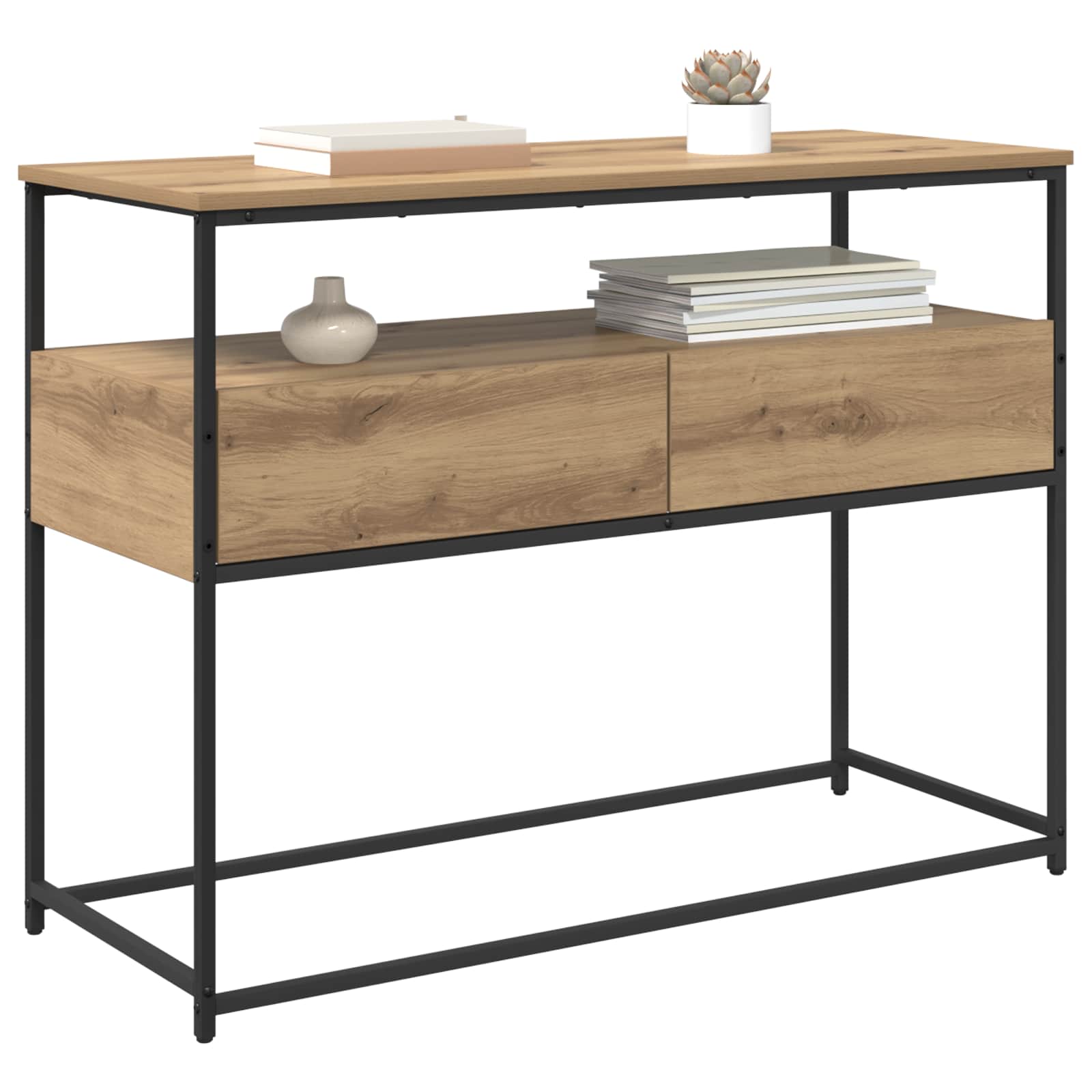 Τραπέζι κονσόλας με συρτάρι Artisan Oak 100 x 40 x 75 cm - Pakobazaar