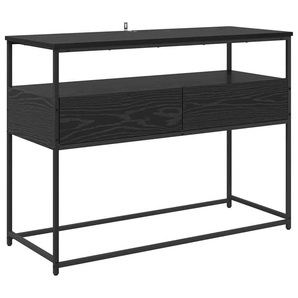 Τραπέζι κονσόλας Μαύρη Οξυά 100 x 40 x 75 cm Επεξεργασμένο ξύλο - Pakobazaar