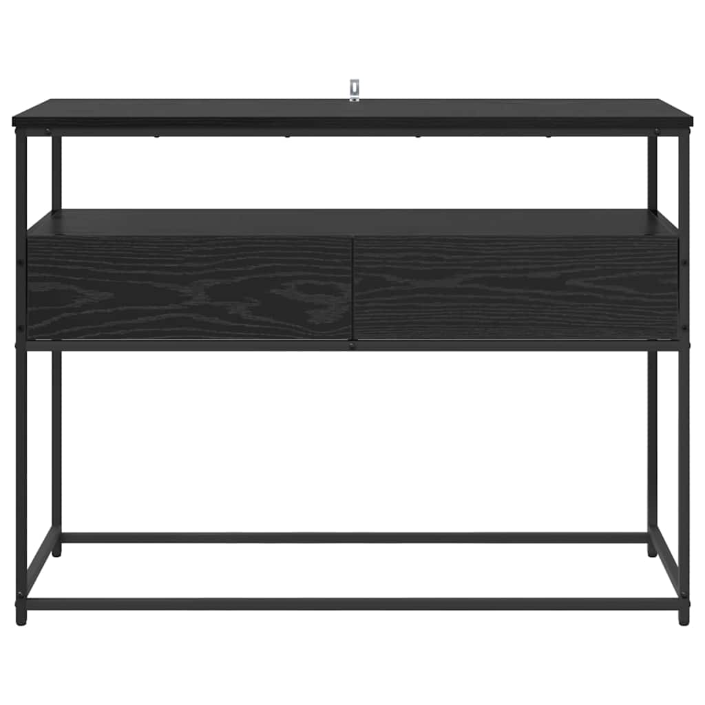 Τραπέζι κονσόλας Μαύρη Οξυά 100 x 40 x 75 cm Επεξεργασμένο ξύλο - Pakobazaar
