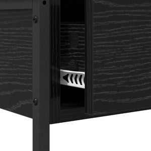 Τραπέζι κονσόλας με συρτάρι Μαύρη Οξυά 75 x 34,5 x 75 εκ - Pakobazaar