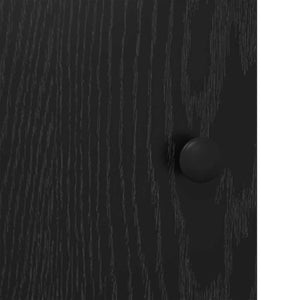 Highboard Μαύρη Οξυά 62 x 32 x 106,5 εκ Επεξεργασμένο Ξύλο