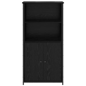Highboard Μαύρη Οξυά 62 x 36 x 121,5 εκ Επεξεργασμένο ξύλο - Pakobazaar