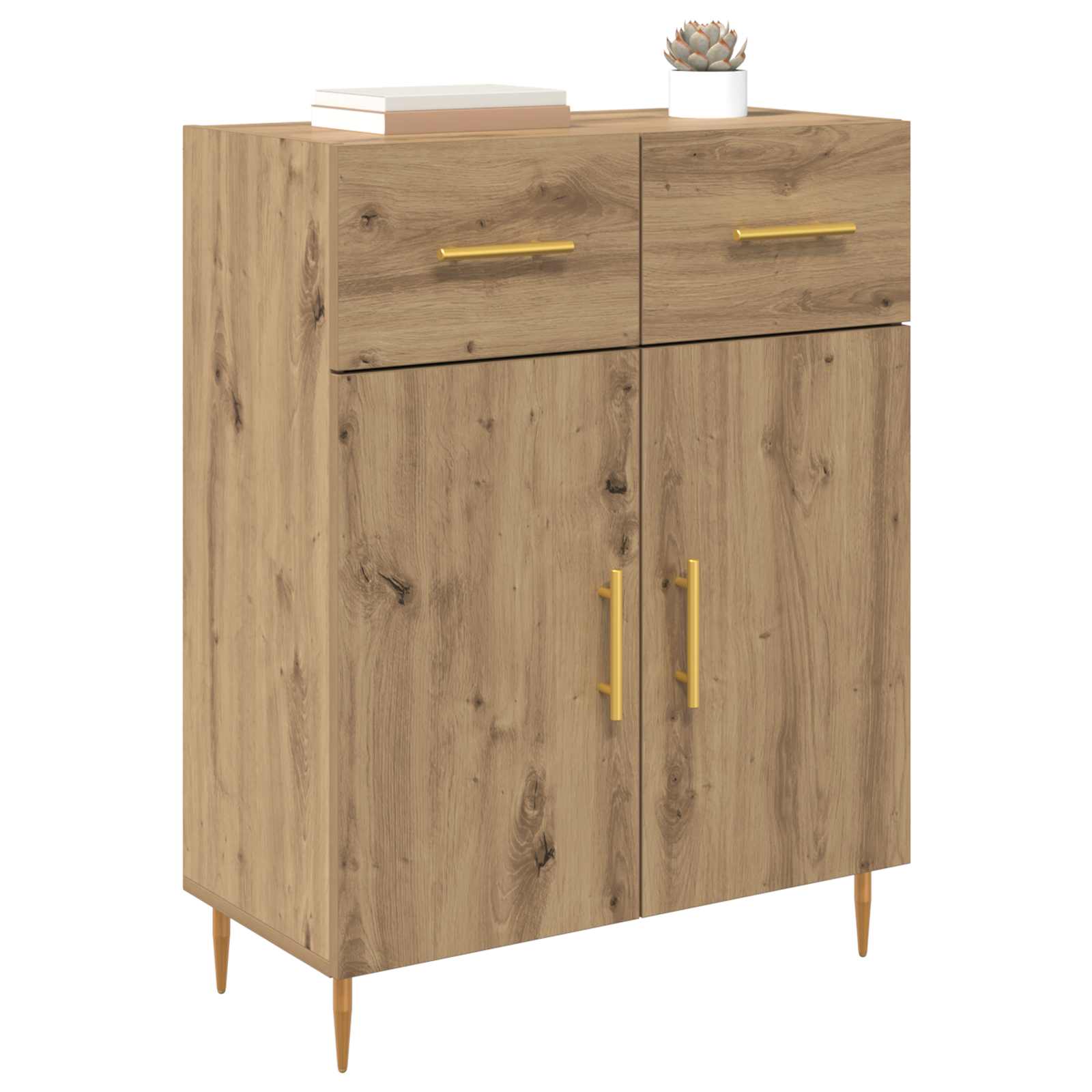Πλαϊνό γραφείο με συρτάρι Artisan Oak 69,5 x 34 x 90 εκ. - Pakobazaar