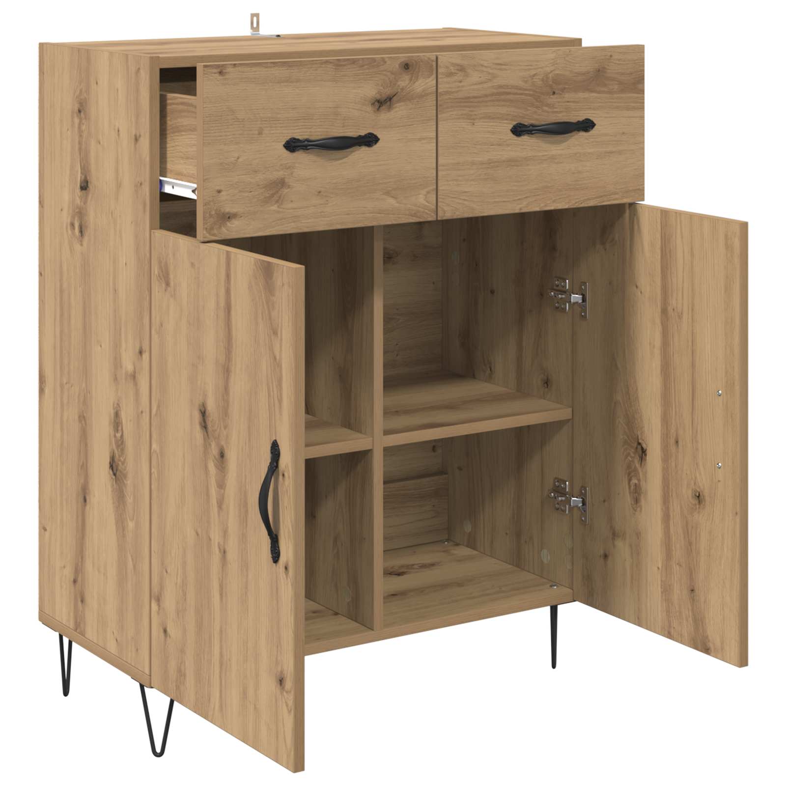 Πλαϊνό γραφείο με συρτάρι Artisan Oak 69,5 x 34 x 90 εκ. - Pakobazaar