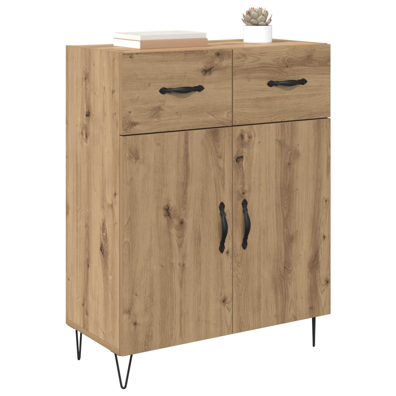 Πλαϊνό γραφείο με συρτάρι Artisan Oak 69,5 x 34 x 90 εκ. - Pakobazaar