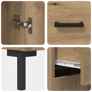Πλαϊνό γραφείο με συρτάρι Artisan Oak 69,5 x 34 x 90 εκ. - Pakobazaar
