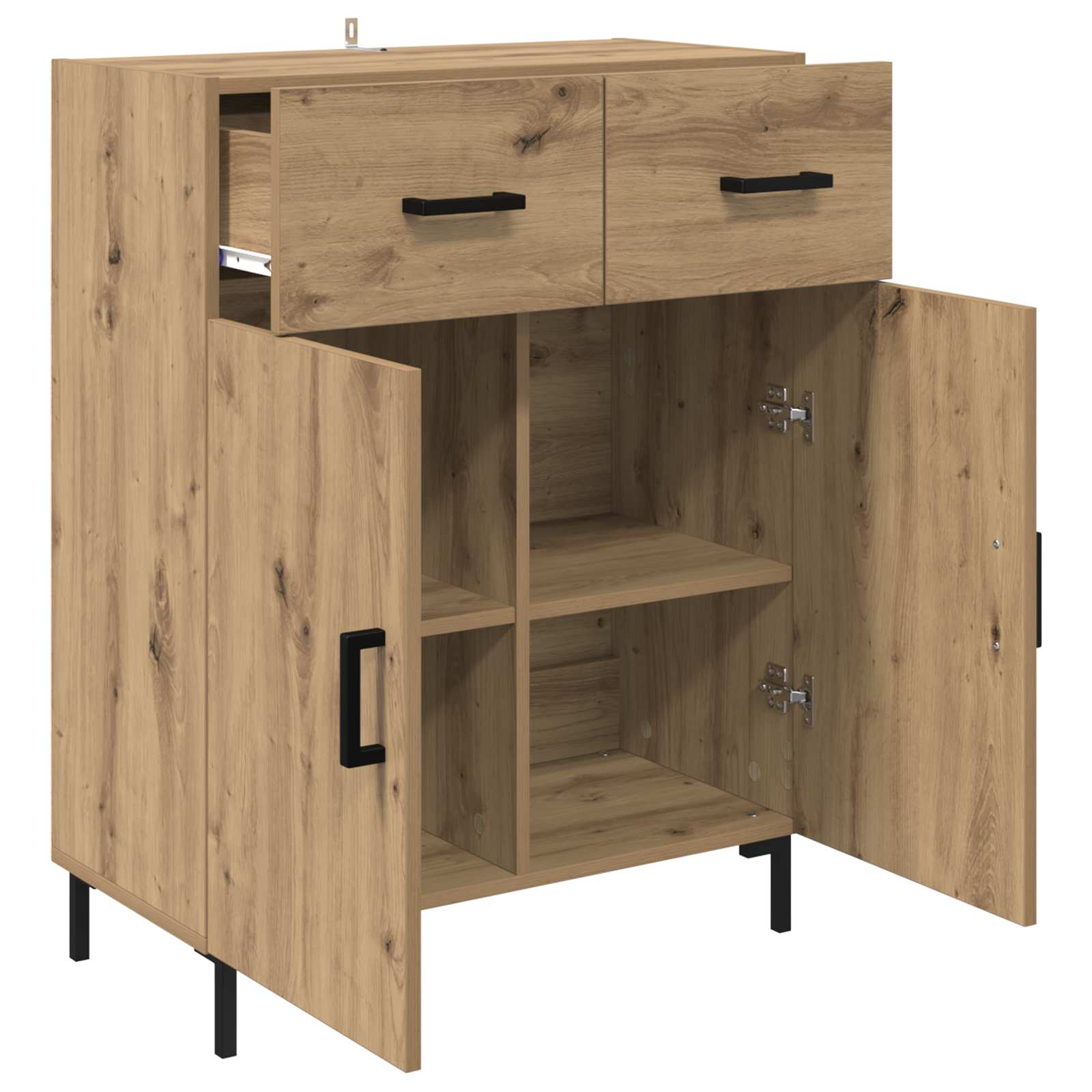 Πλαϊνό γραφείο με συρτάρι Artisan Oak 69,5 x 34 x 90 εκ. - Pakobazaar