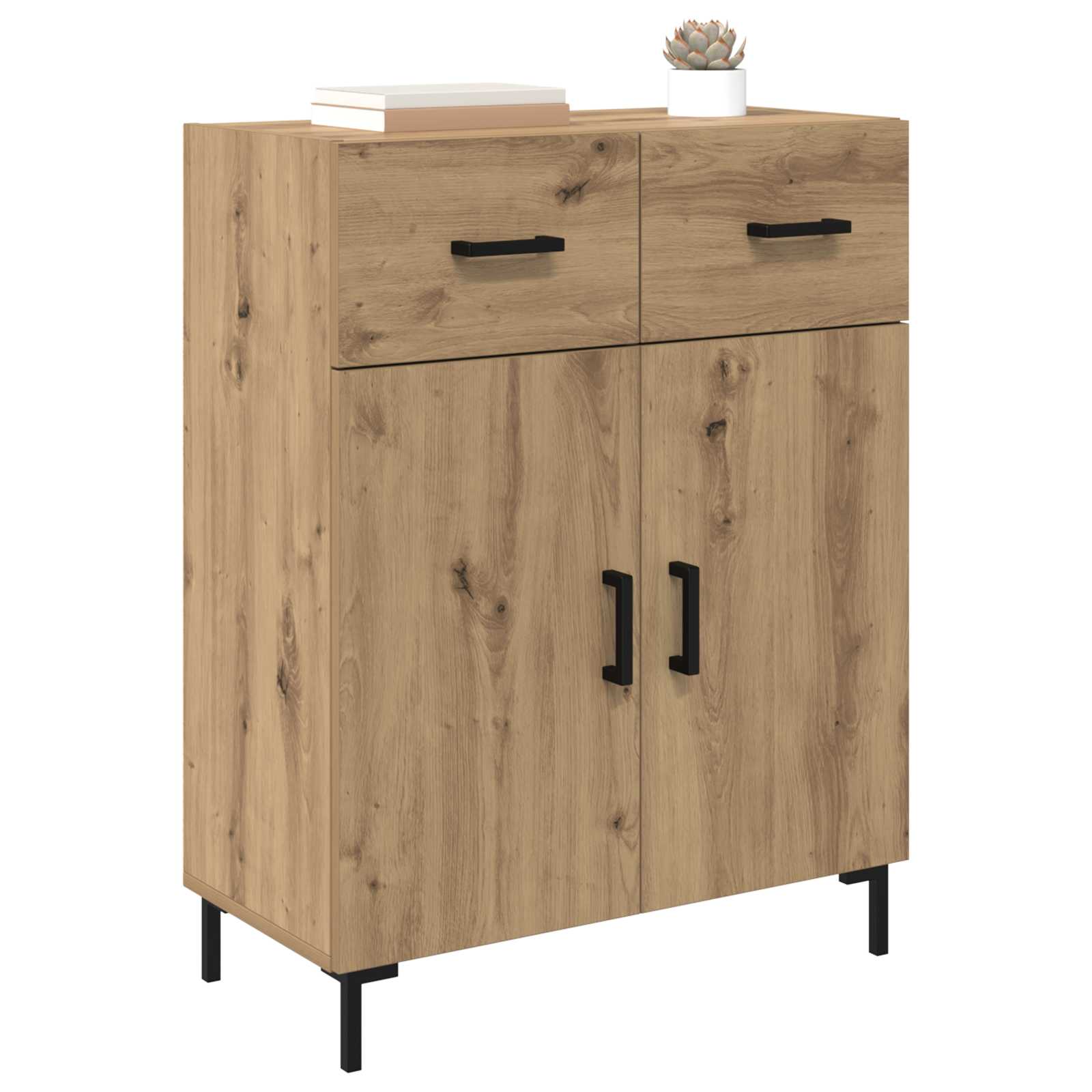 Πλαϊνό γραφείο με συρτάρι Artisan Oak 69,5 x 34 x 90 εκ. - Pakobazaar