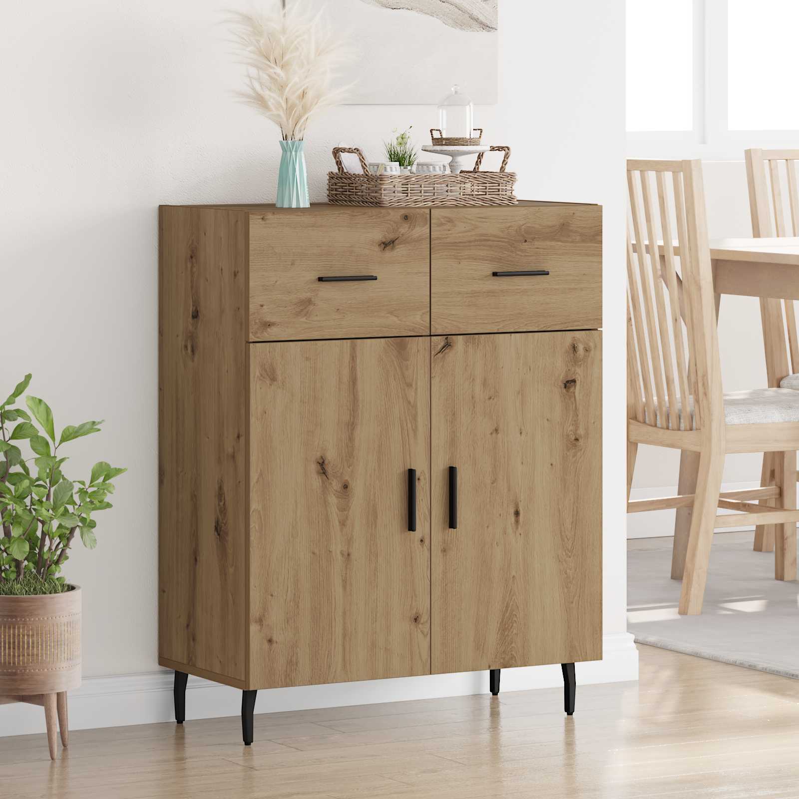 Πλαϊνό γραφείο με συρτάρι Artisan Oak 69,5 x 34 x 90 εκ. - Pakobazaar