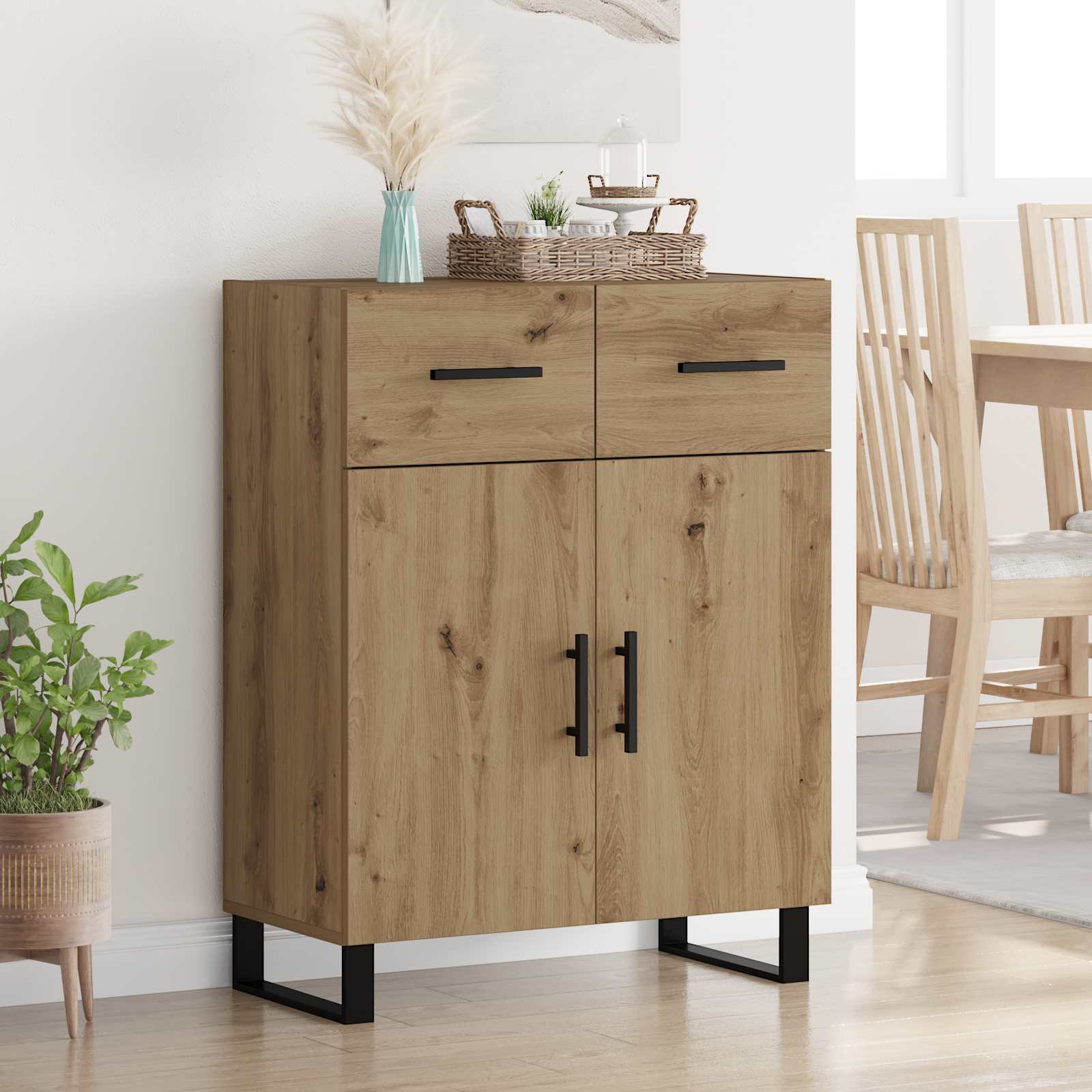 Πλαϊνό γραφείο με συρτάρι Artisan Oak 69,5 x 34 x 90 εκ. - Pakobazaar