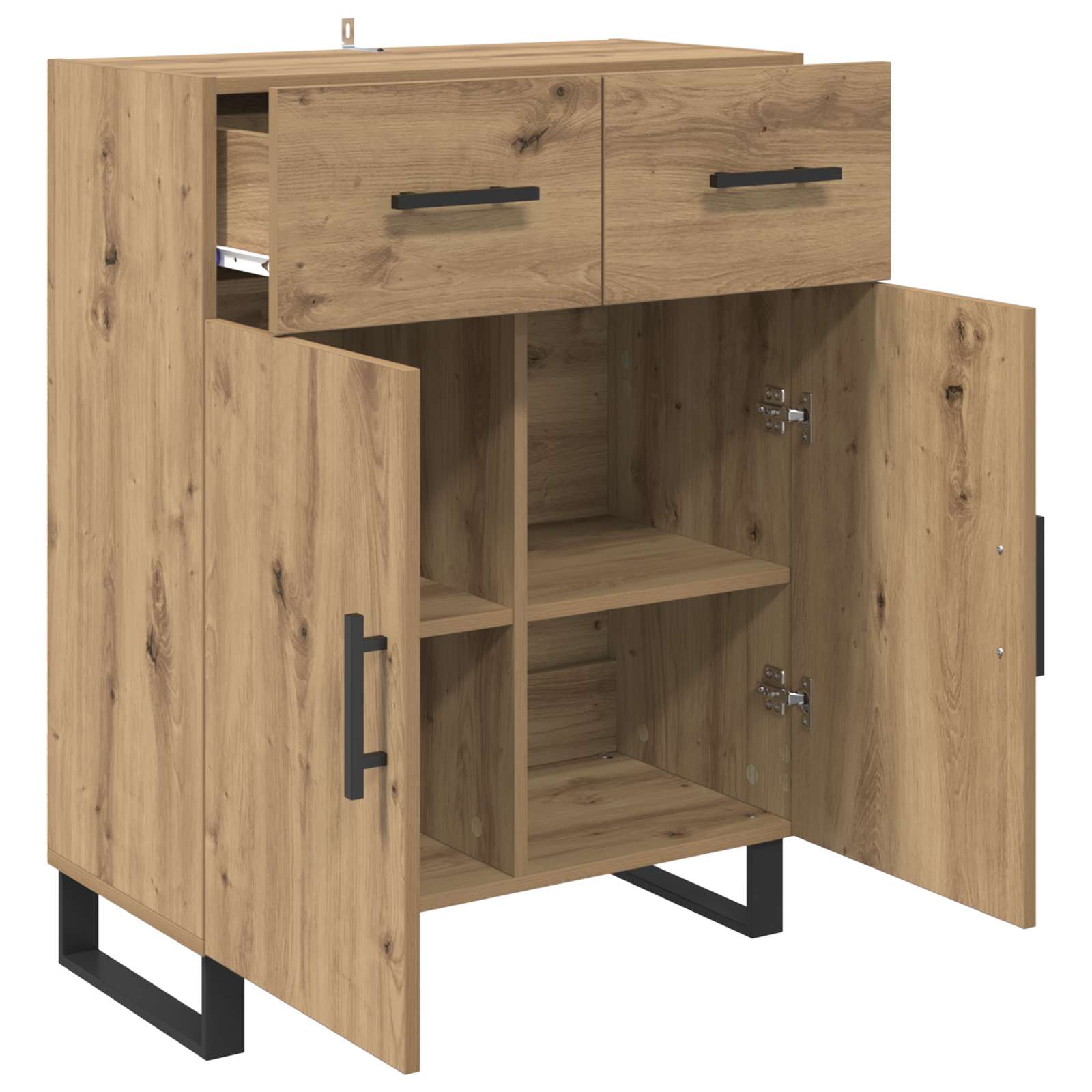 Πλαϊνό γραφείο με συρτάρι Artisan Oak 69,5 x 34 x 90 εκ. - Pakobazaar