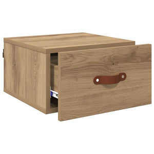 Τοίχου κομοδίνο 35 x 35 x 20 εκ Επεξεργασμένο Ξύλο Artisan Oak