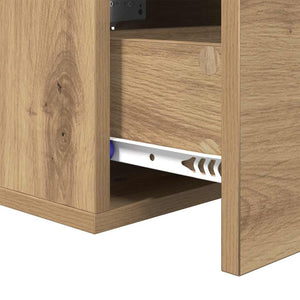 Κομοδίνο 2 pcs artisan δρυς 35 x 35 x 20 εκ Επεξεργασμένο ξύλο - Pakobazaar