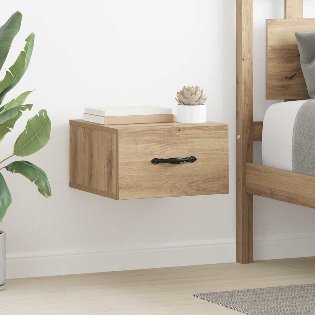 Κομοδίνο 2 pcs artisan δρυς 35 x 35 x 20 εκ Επεξεργασμένο ξύλο - Pakobazaar