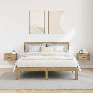 Κομοδίνο 2 pcs artisan δρυς 35 x 35 x 20 εκ Επεξεργασμένο ξύλο - Pakobazaar