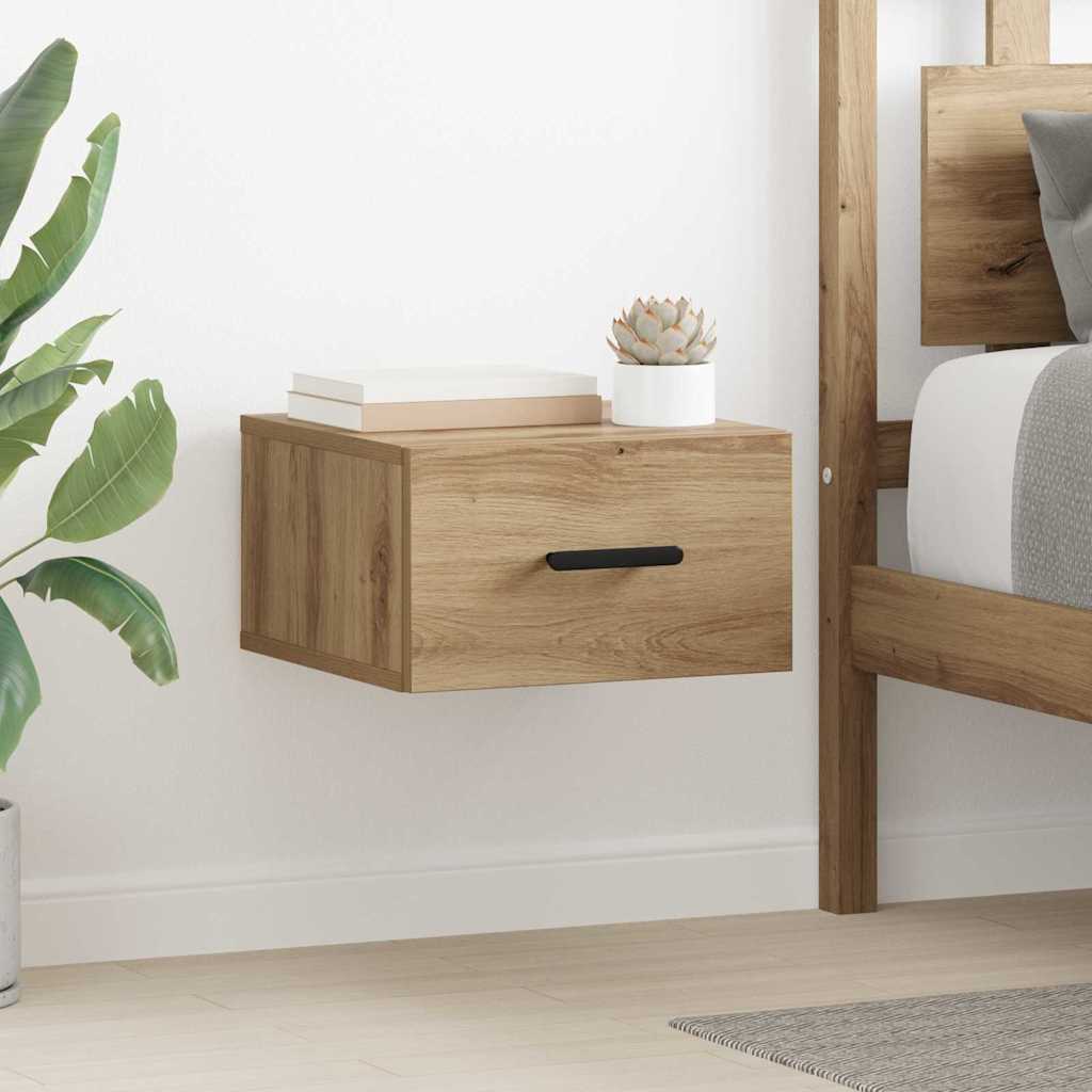Κομοδίνο 2 τμχ. 35 x 35 x 20 εκ Επεξεργασμένο ξύλο Artisan Oak